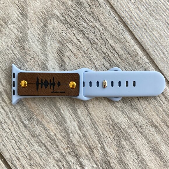 Adventure Awaits Soundwave Band For Apple Watch 42-49mm - Light Blue - Picture 1 of 3